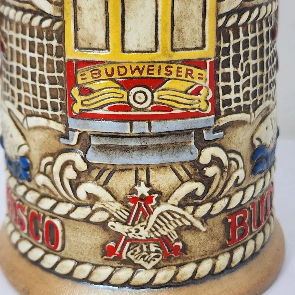 Vintage Budweiser Limited Edition San Francisco Ceramic Beer Stein - Picture 5 of 13
